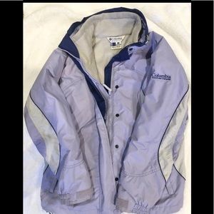 Columbia women’s lavender 3  jackets in 1 ski Jacket